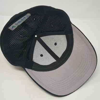 Augusta Sportswear Fitted Hat Black Medium Solid Blank Outdoor 6 Panel