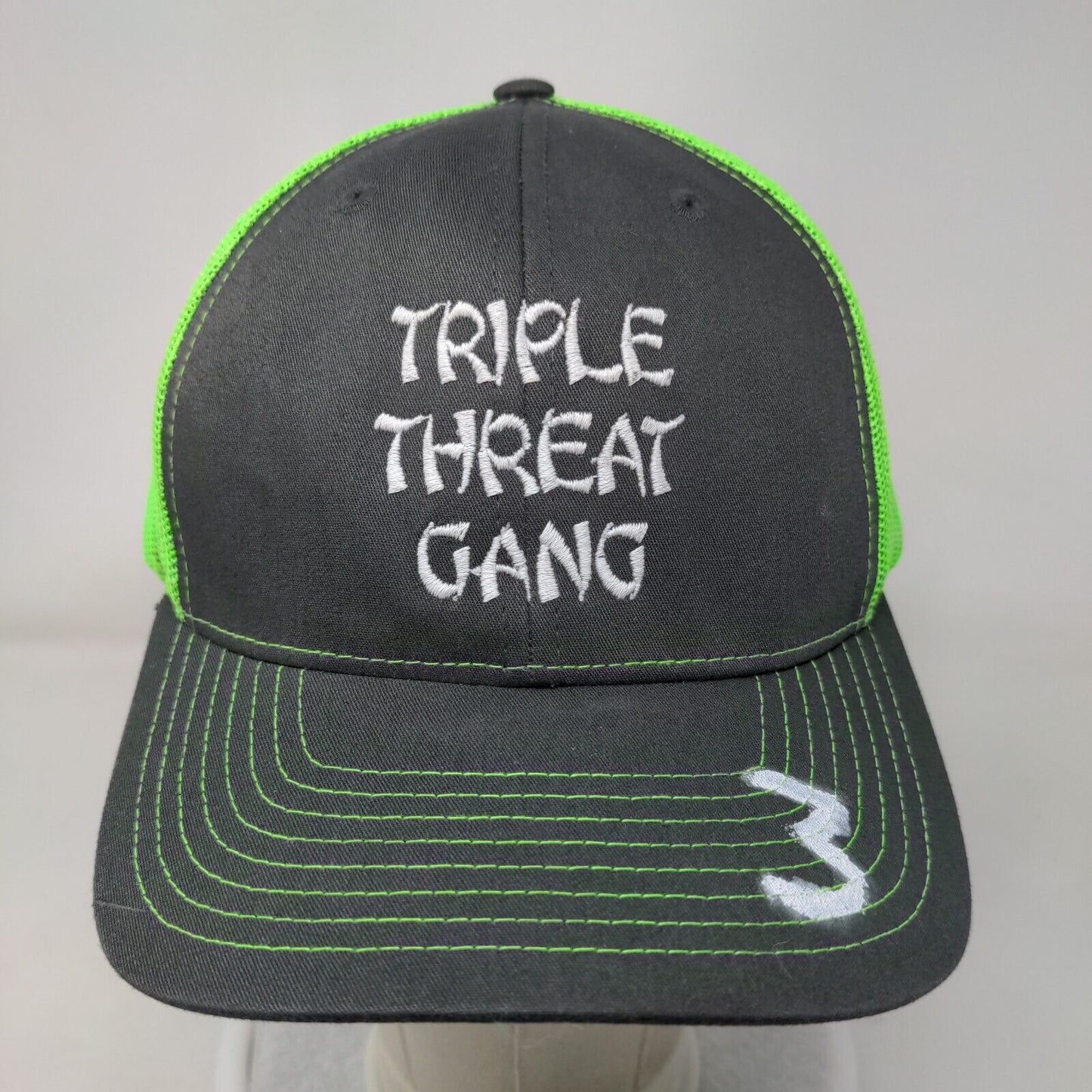 Triple Threat Gang Behave Snapback Trucker Hat Multicolor One Size Richardson