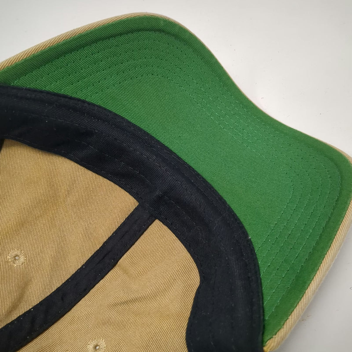 Legacy Trucker Hat Brown One Size Rhino Metals Patch Mesh Back Green Underbrim