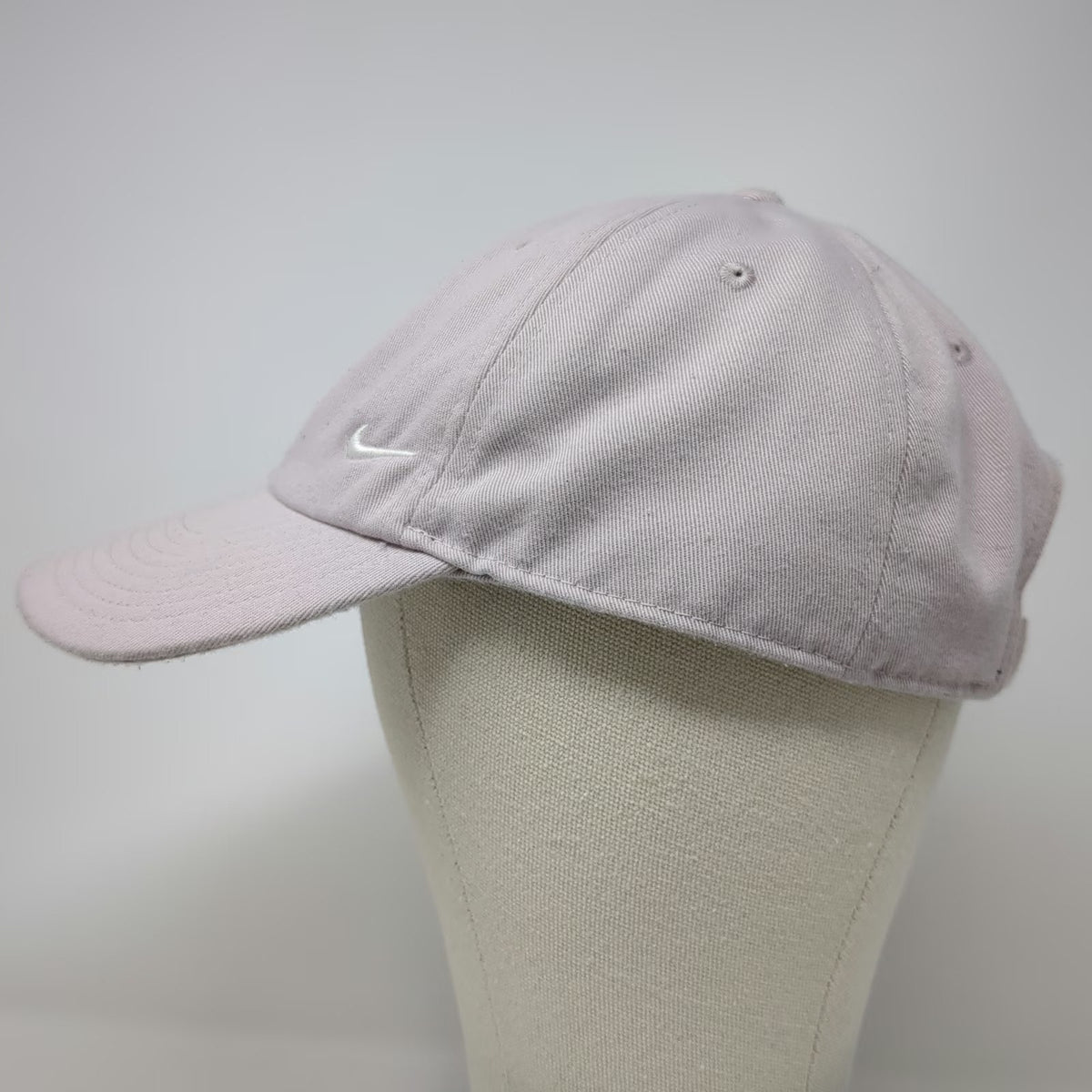 Nike Baseball Cap Purple XL Swoosh Logo Slideback Strapback Polyester Hat Club