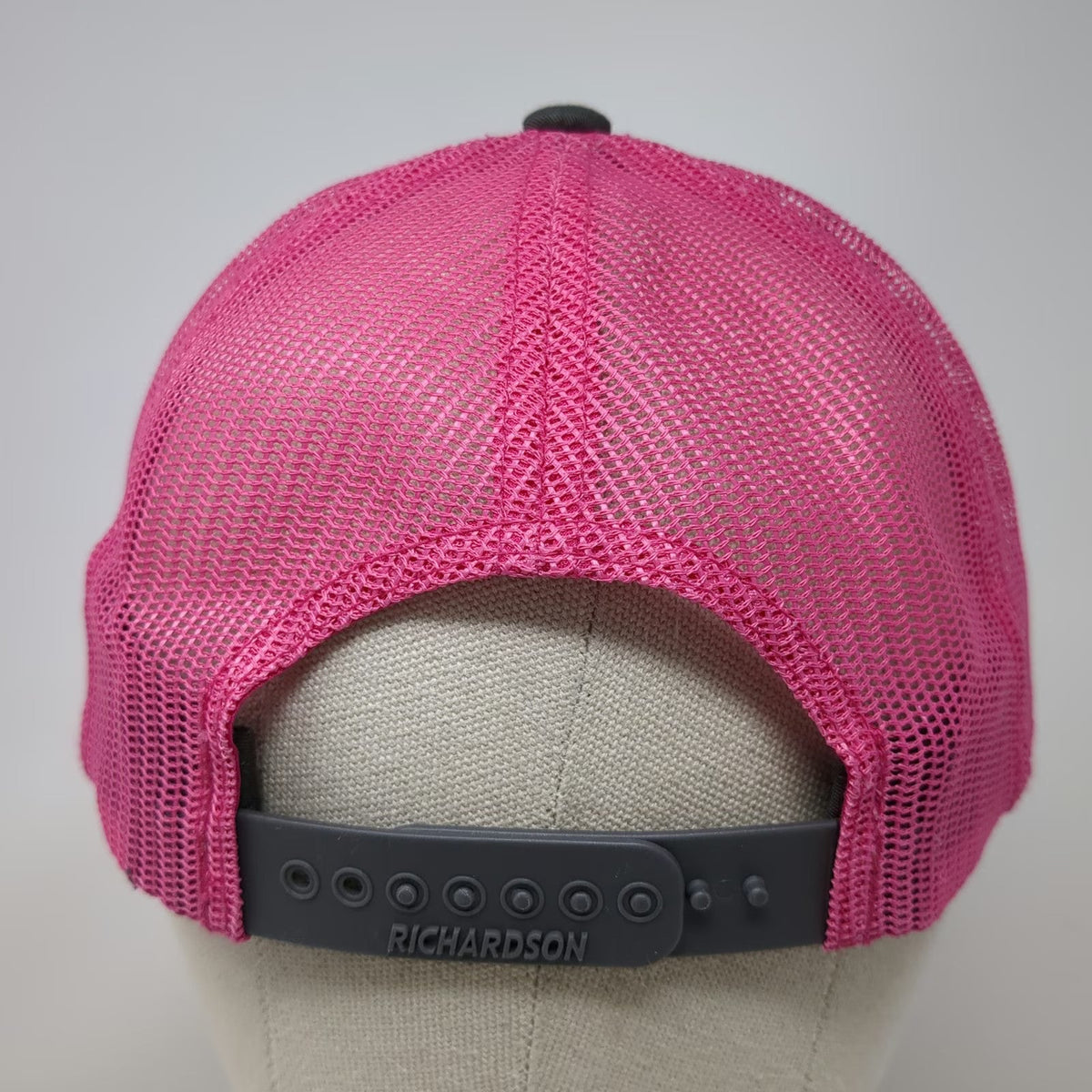 Richardson Trucker Hat Gray Pink One Size Sockeye Brewing Fish Logo 112 Mesh