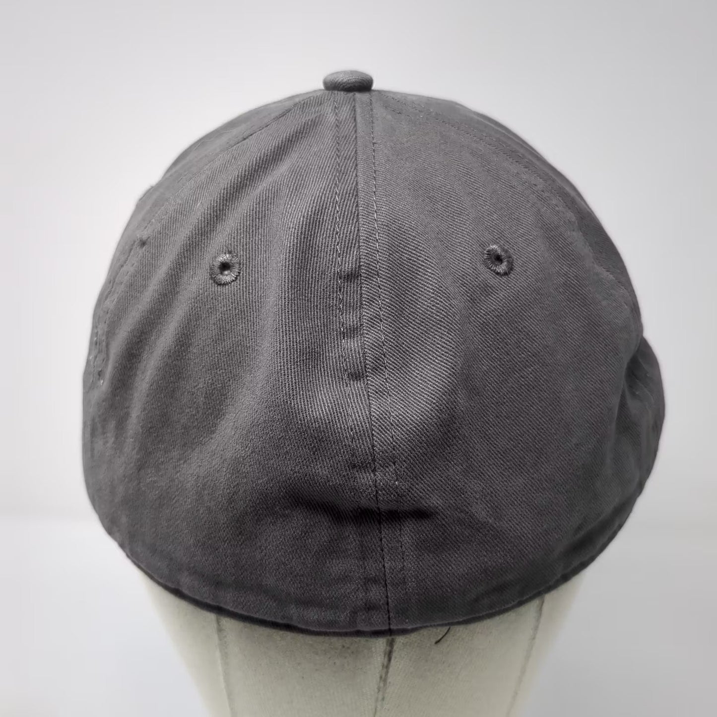 Harley-Davidson Baseball Cap Gray L Fitted Hat Embroidered Block Letter Cotton