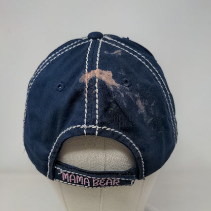 Mama Bear Strapback Hat Blue One Size Adjustable KB ETHOS Vintage