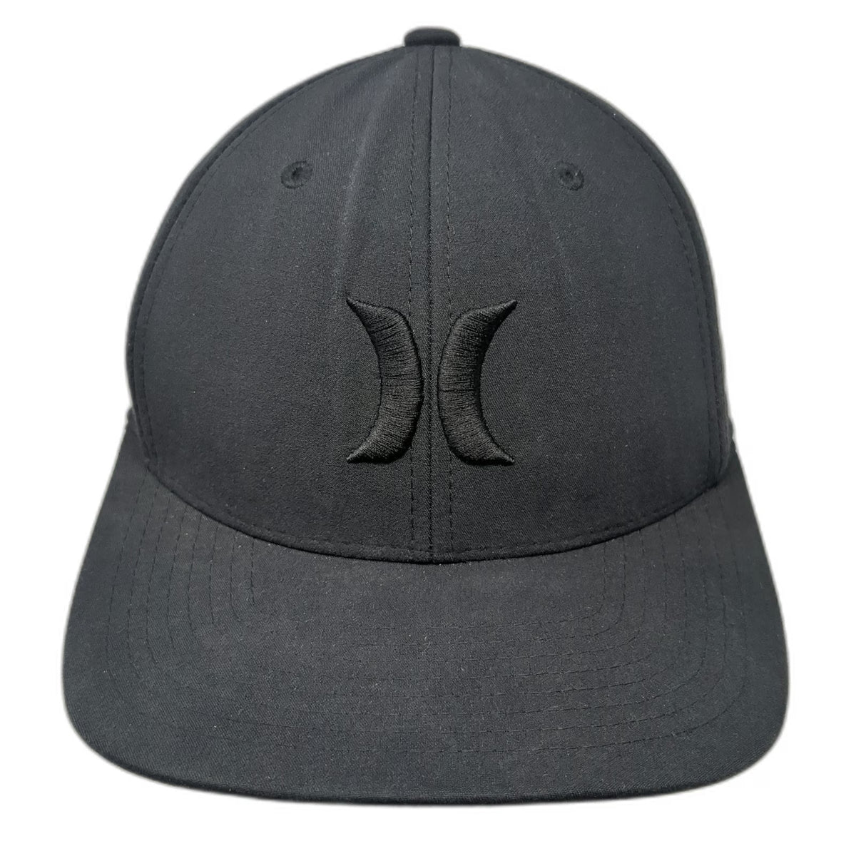 Hurley Baseball Cap Black M Flexfit Dri-FIT Buckle Exclusive Stretch Hat