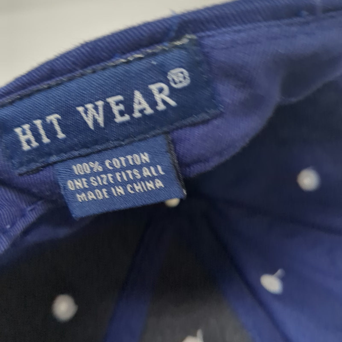 Hit Wear Blue White Baseball Cap Hat One Size Shake River Yamaha Star Strapback