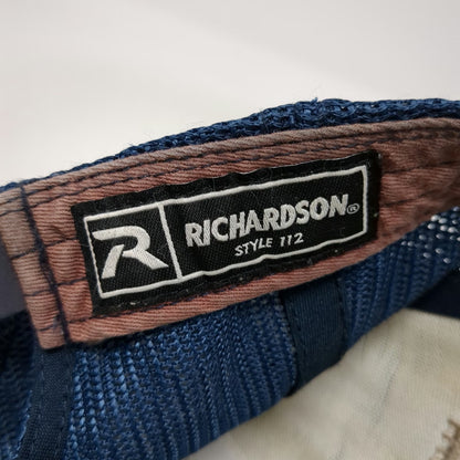 Richardson 112 Trucker Hat Blue One Size New Castle Building Products GAF Logo