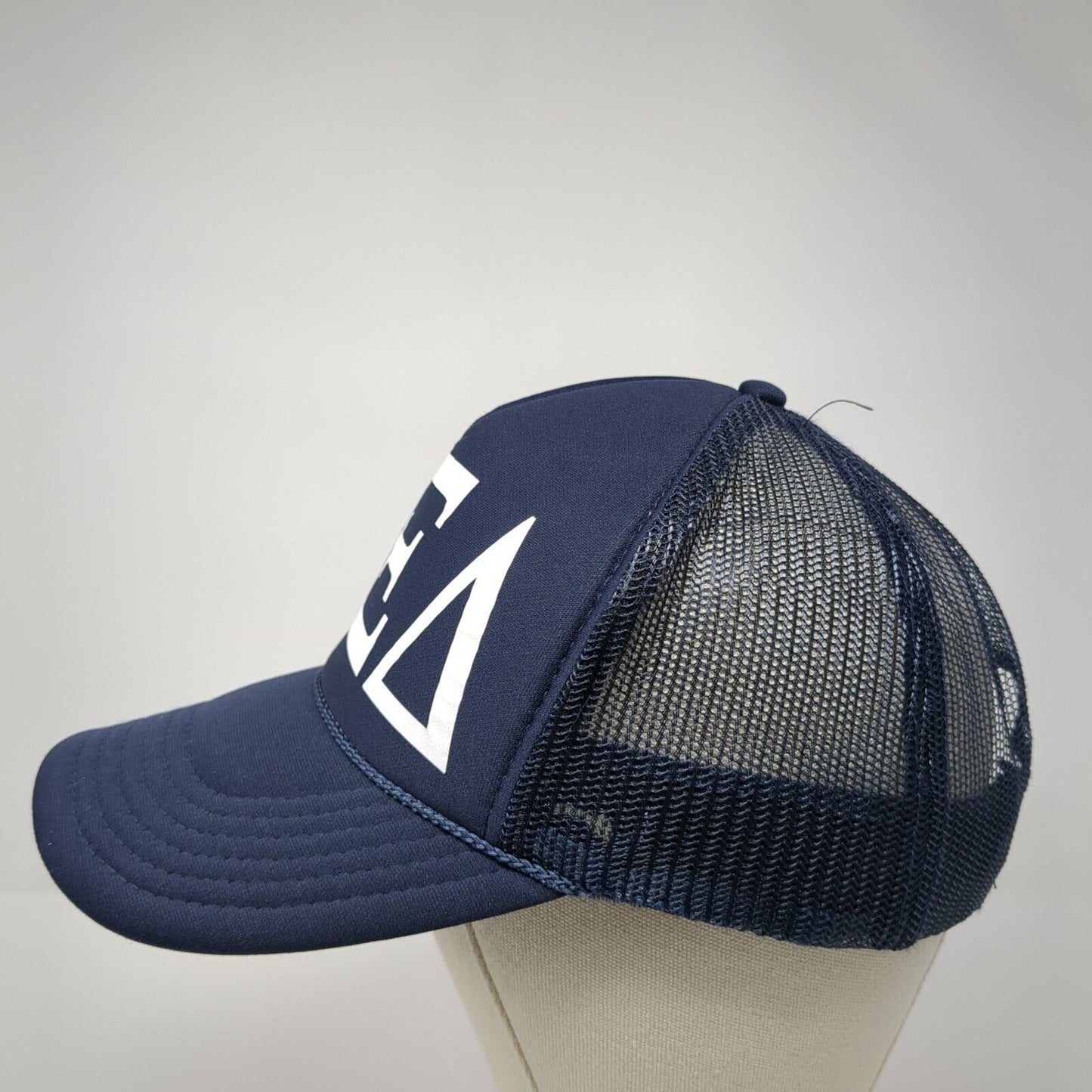 Alpha Xi Delta Snapback Mesh Back Rope Trucker Hat Blue One Size Otto