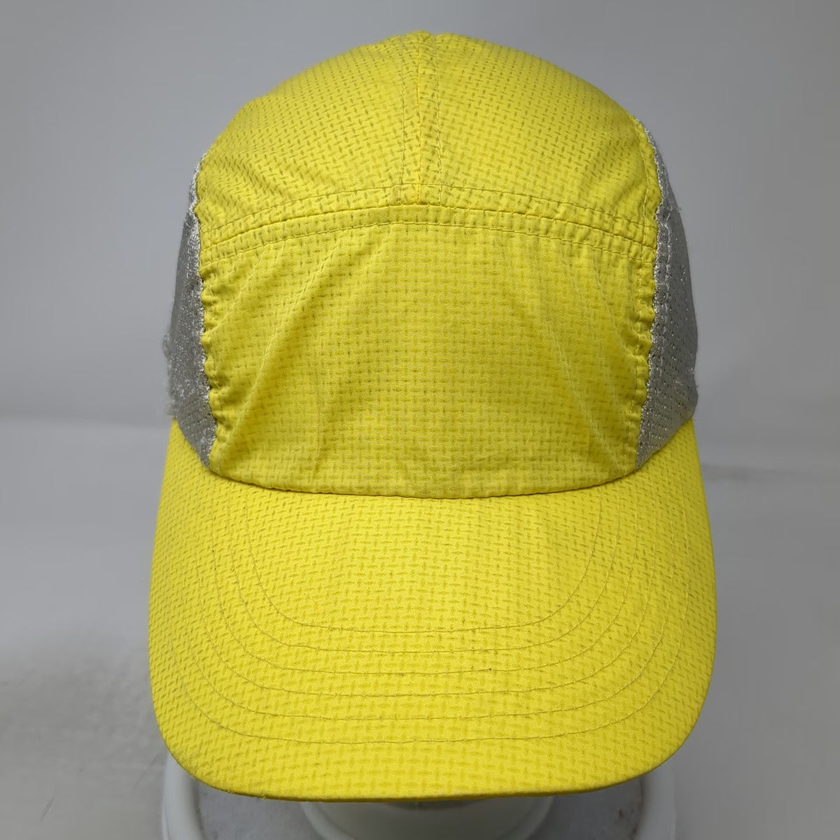 illumiNITE 5 Panel Yellow OSFM Hat Reflective Mesh Adjustable Strapback Running