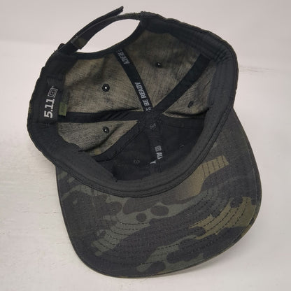 5.11 Tactical Baseball Cap Black One Size MultiCam Camo Strapback Logo Patch Hat