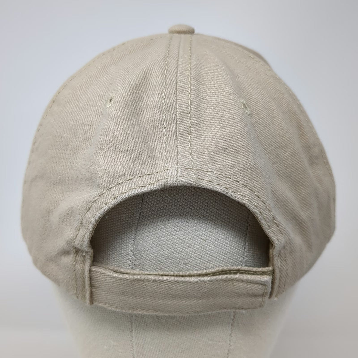 OTTO Baseball Cap Beige One Size God Trust Others Monitor Embroidered Cotton Hat