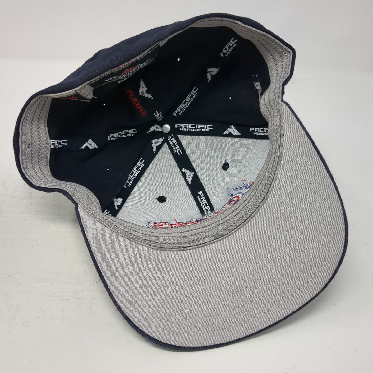 Pacific Headwear Baseball Cap Blue 8 Garton's Rigging Crane Specialists Hat Logo