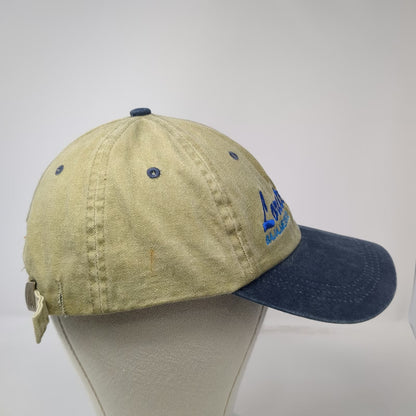 HC Baseball Cap Beige Blue One Size Loreto Baja Mexico Fishing Dorado Mahi Hat