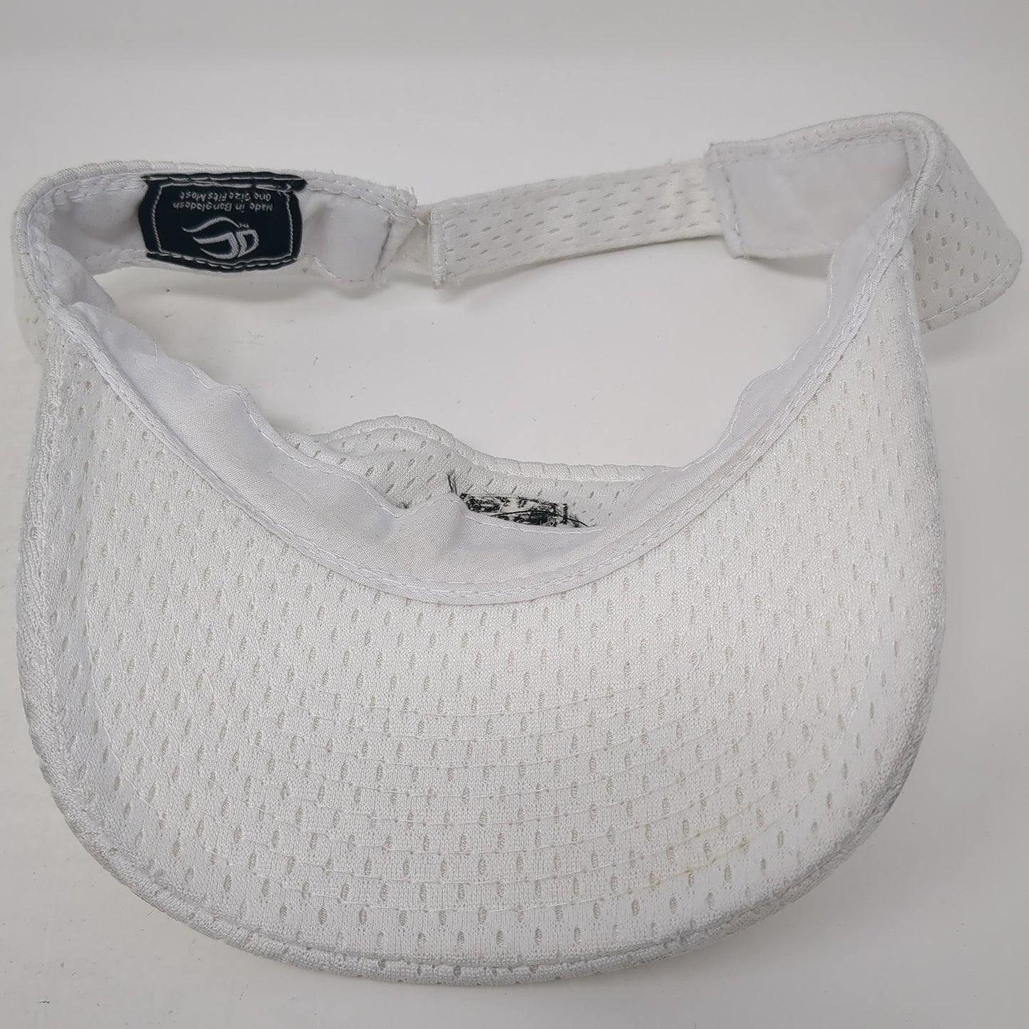 First State Community Bank Sun Visor Hat White One Size Adjustable Outdoor Cap
