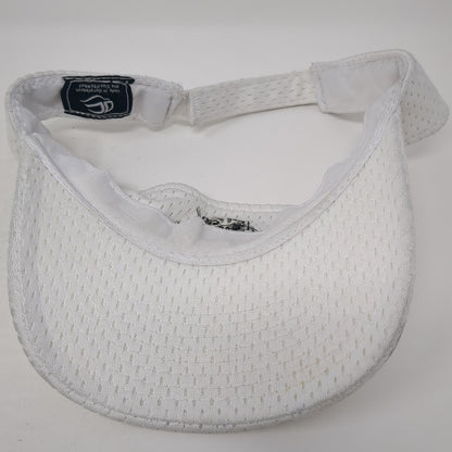 First State Community Bank Sun Visor Hat White One Size Adjustable Outdoor Cap