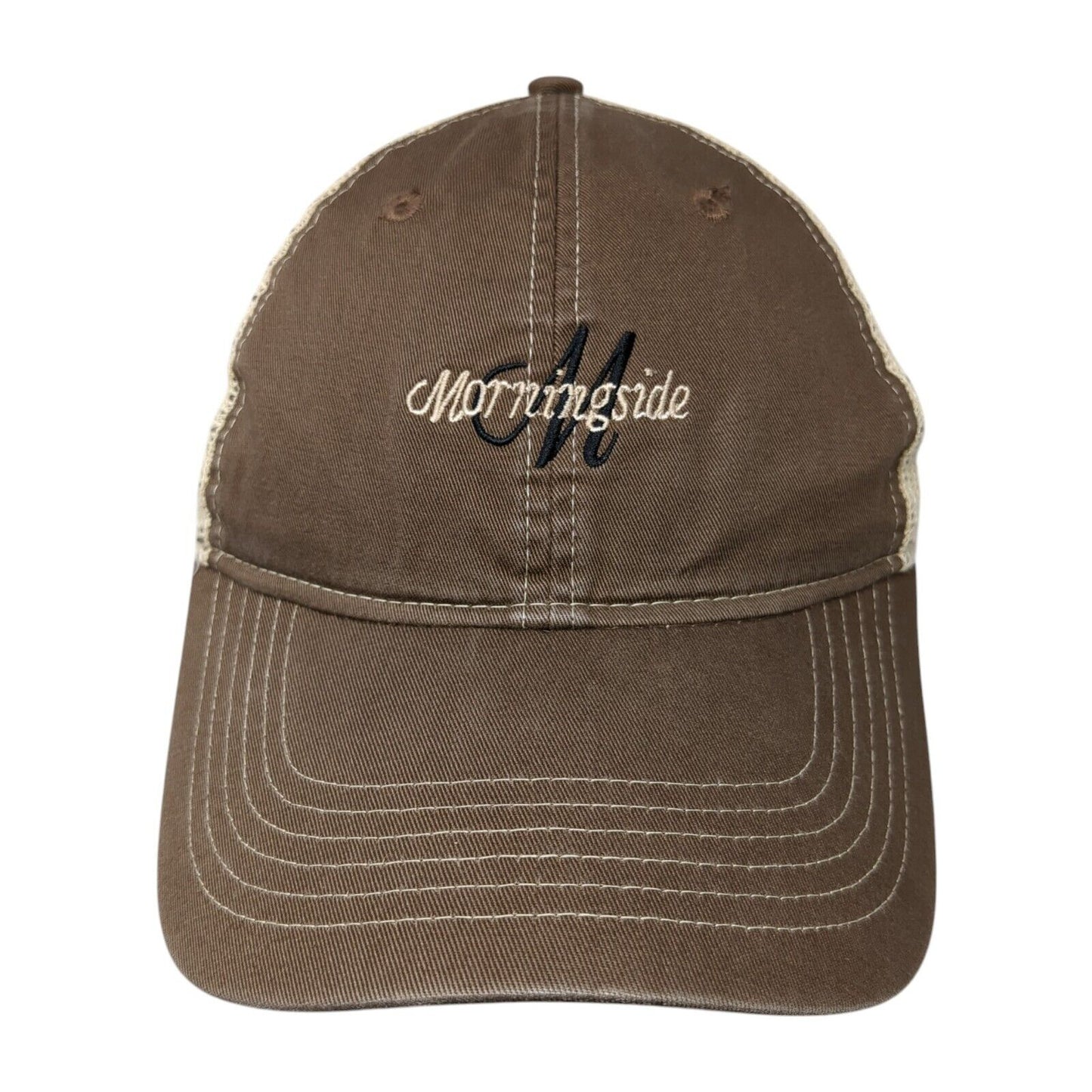 Morningside Strapback Trucker Hat Brown One Size Mesh Back Ahead Extreme