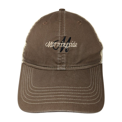 Morningside Strapback Trucker Hat Brown One Size Mesh Back Ahead Extreme
