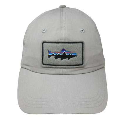 Patagonia Baseball Cap Gray One Size Trout Patch Hat Slideback Adjustable Canvas
