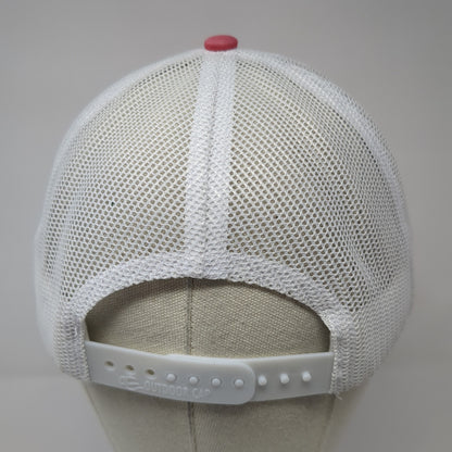 Umpqua Bank Home Lending Trucker Hat Red OS Adjustable Mesh Back Outdoor Cap