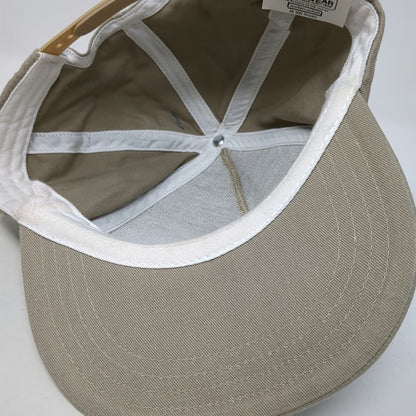 Unionwear 5 Panel Beige One Size Snapback Made in USA Holiday Retirement Hat