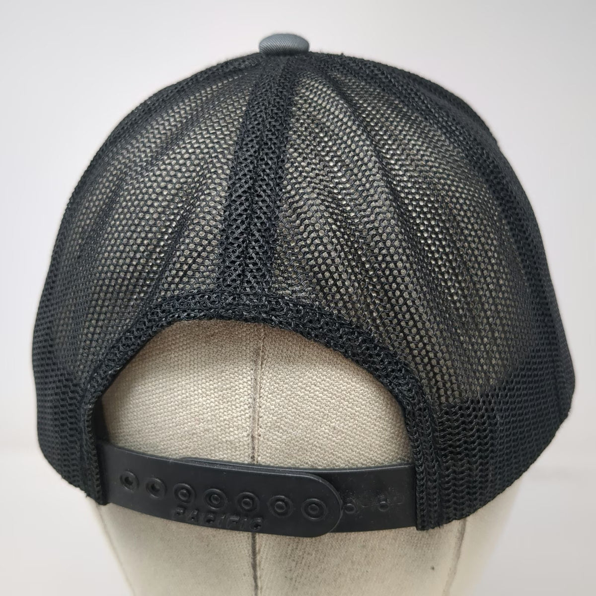 Pacific Headwear Trucker Hat Gray One Size Spring Cove Ranch Bull Mesh Snapback