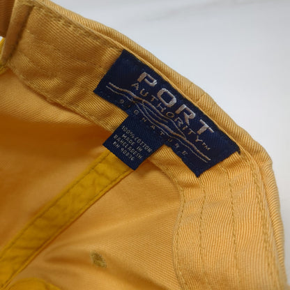 Port Authority Baseball Cap Yellow One Size Wine Shop Grapes Embroidered Hat