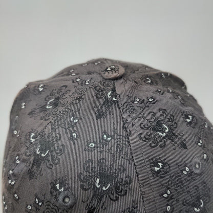 The Haunted Mansion Youth Fitted Hat Gray 54cm Embroidered Disney Parks Cotton