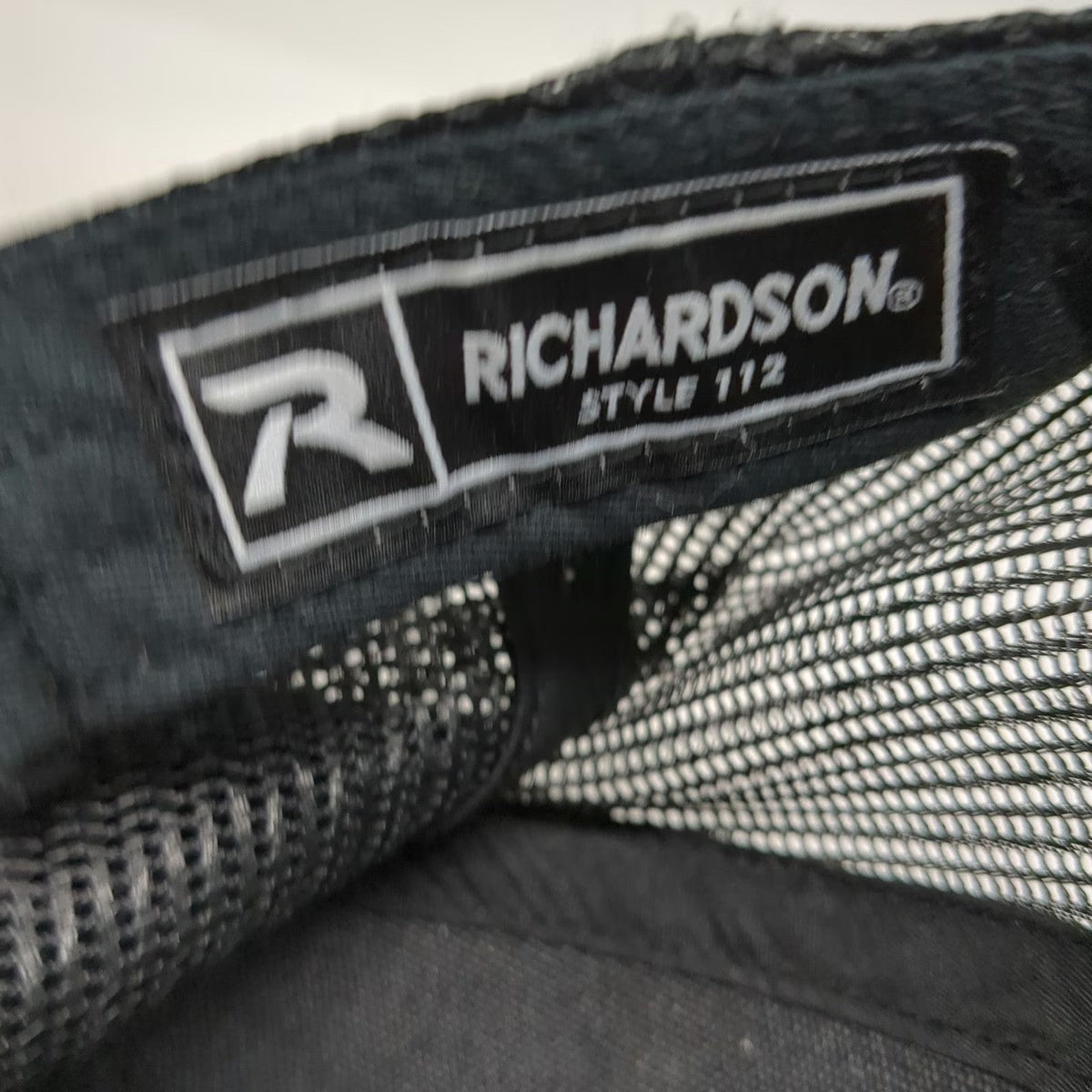Richardson Trucker Hat Black One Size Bay Area Sportsmen's Hunters Mesh Patch