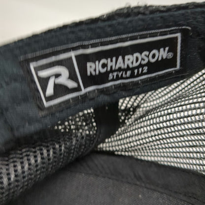 Richardson Trucker Hat Black One Size Bay Area Sportsmen's Hunters Mesh Patch