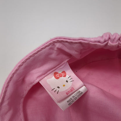 Hello Kitty Fitted Cadet Army Cap Hat Pink Small Embroidered Sparkly