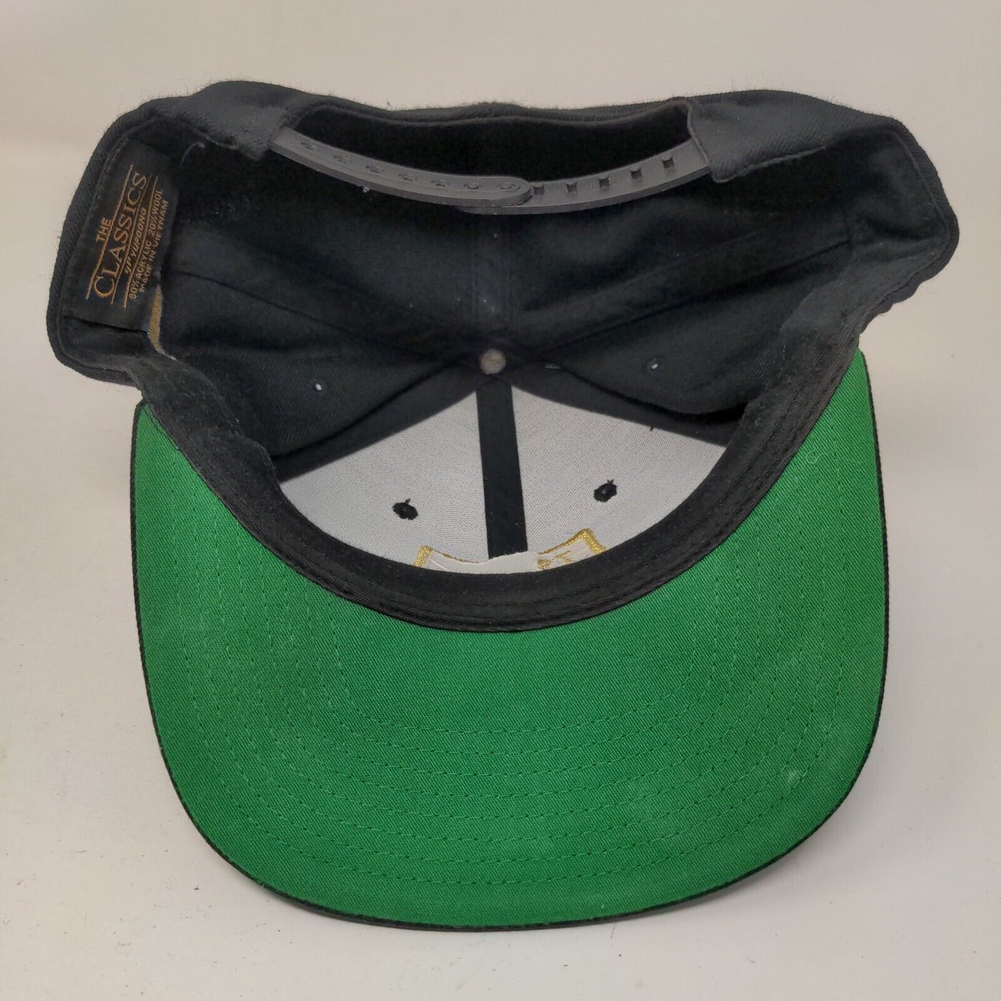 79 Au 196.97 Gold Snapback Hat Black One Size Embroidered Yupoong