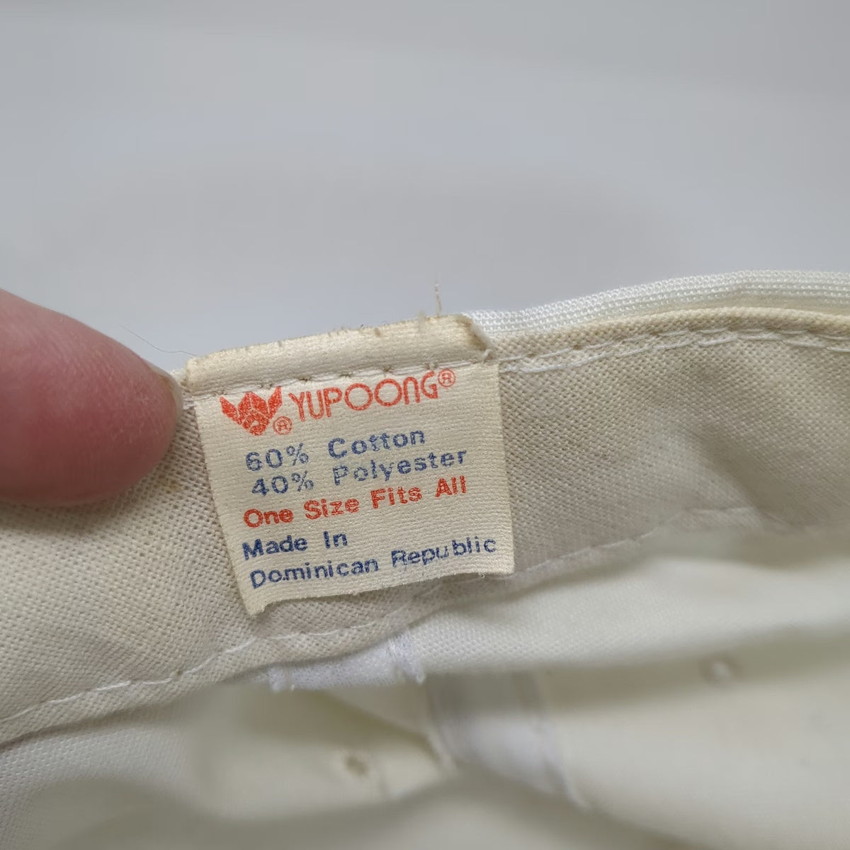 Yupoong 5 Panel White One Size Hat Boise Cascade West Tacoma Mill Rope Brim