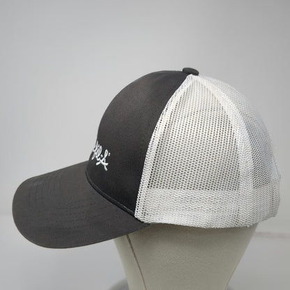CapAmerica Trucker Hat Gray White One Size Chick-fil-A Logo Mesh Snapback Promo
