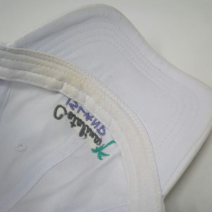 Ouray Baseball Cap White One Size Catalina Island Palm Tree Strapback Cotton hat