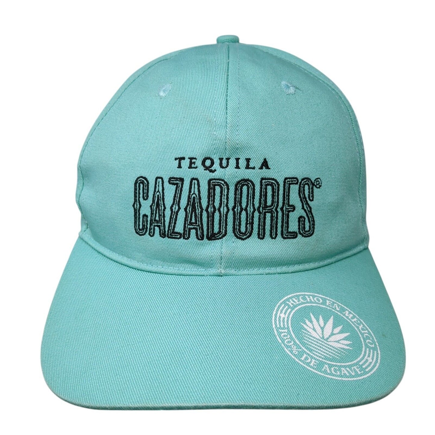 Cazadores Tequila Strapback Hat Blue One Size Adjustable Embroidered