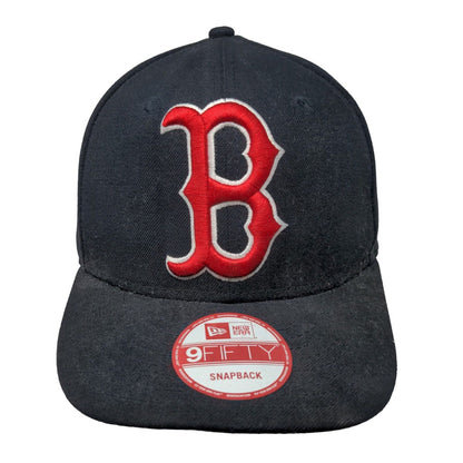 Boston Red Sox Snapback Hat Blue OSFM Embroidered Logo New Era 9Fifty MLB