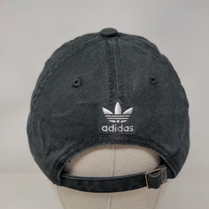 Adidas Women's Slideback Hat Black OSFW Embroidered Trefoil 3 Stripes