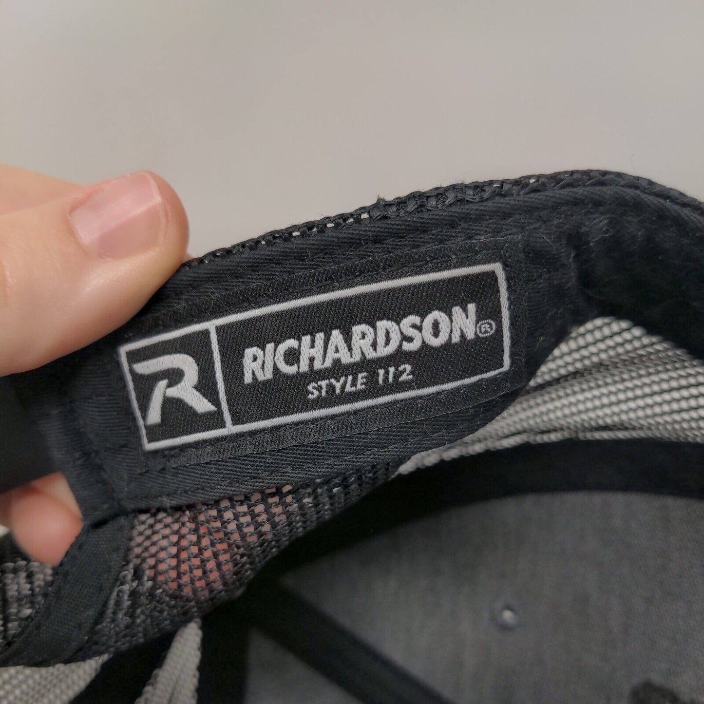 Arm-Strong Snapback Trucker Hat Gray One Size Adjustable Mesh Back Richardson