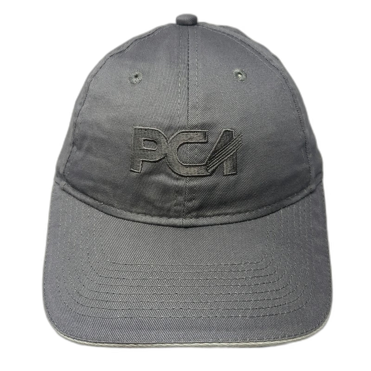 Port & Company Baseball Cap Gray One Size PCA Logo Embroidered Strapback Hat
