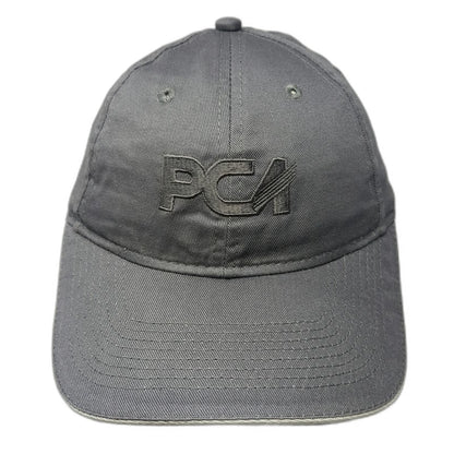 Port & Company Baseball Cap Gray One Size PCA Logo Embroidered Strapback Hat