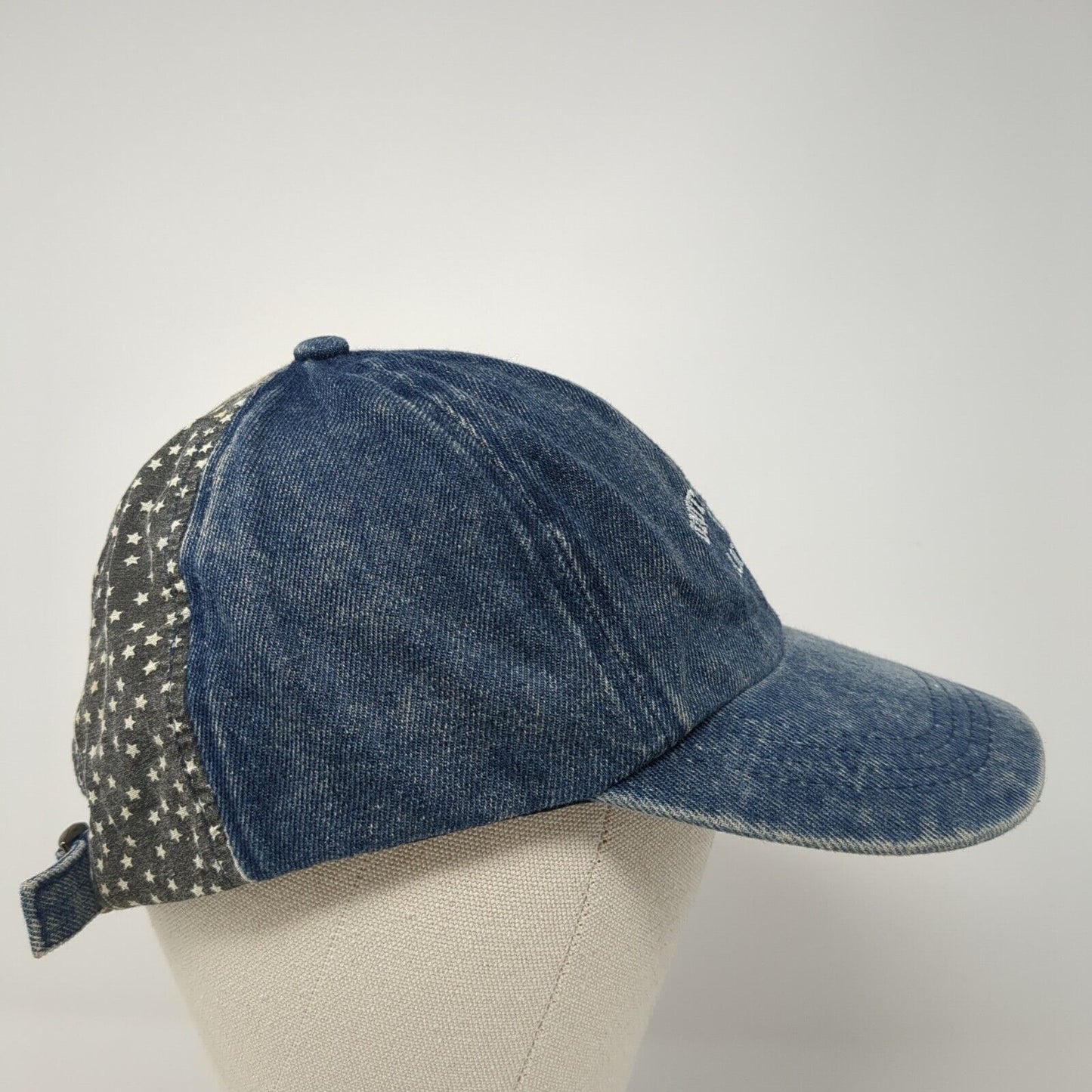 United States Of America Slideback Hat Blue One Size Adjustable Denim