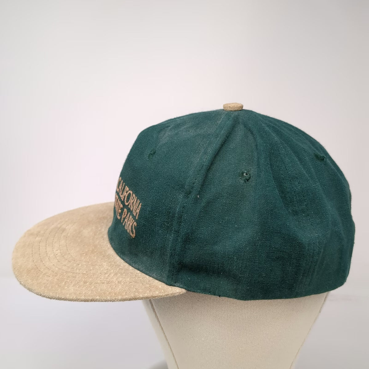Cameo California State Parks Bear Snapback Hat Green One Size Suede Bill 6 Panel