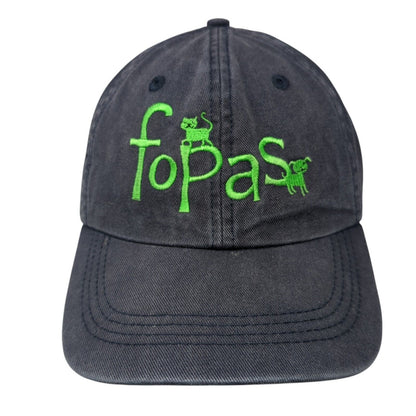 Fopas Slideback Hat Blue One Size Adjustable Solid 6 Panel Alternative