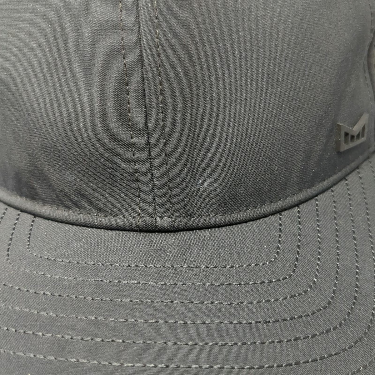 Melin Baseball Cap Black XL Perforated Graphic Lining Hydro Tech Stretch Hat