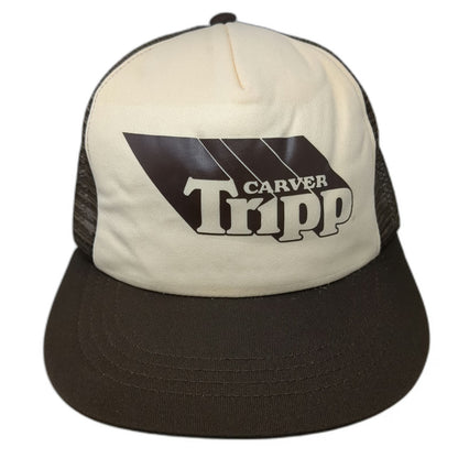 California Headwear Trucker Hat Brown One Size Mesh Back Snapback Foam Crown Hat
