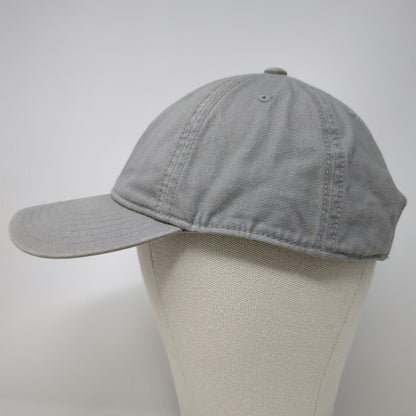 Adidas Baseball Cap Gray One Size Trefoil Logo Strapback Cotton Adjustable Hat