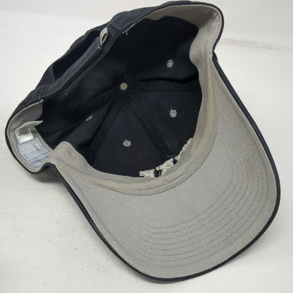 Nike Baseball Cap Black Strapback Embroidered 1972 Graphic Swoosh Hat Vintage