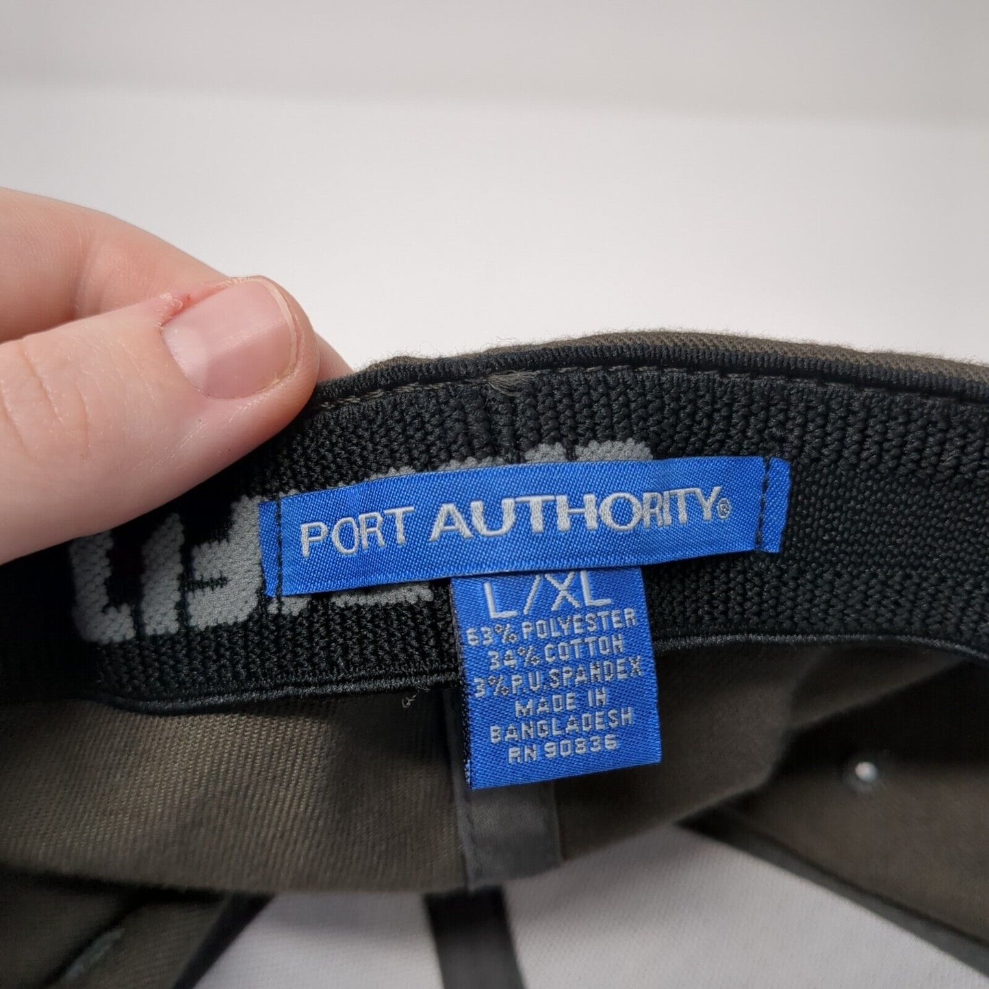 SB Audio Fitted Hat Gray Large/XL Flexfit Port Authority 6 Panel