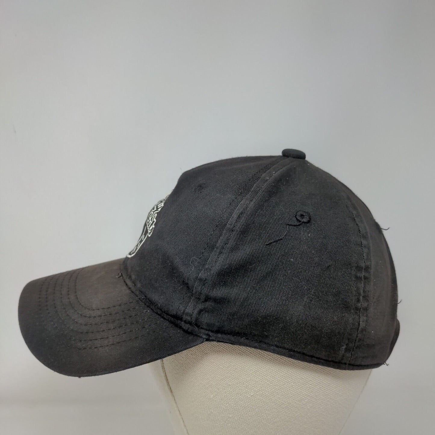 Quality Cuts Barber Shop Strapback Hat Black One Size Adjustable 6 Panel George