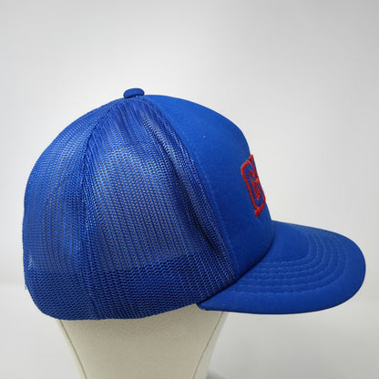 Mona GMC Trucker Hat Blue Red One Size Mesh Back Snapback Embroidered Logo