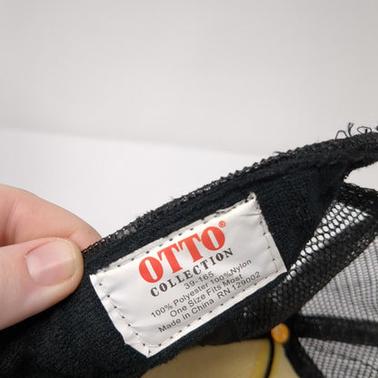 MWR Maui Wave Riders.com Snapback Trucker Hat Black OS Adjustable Mesh Rope Otto